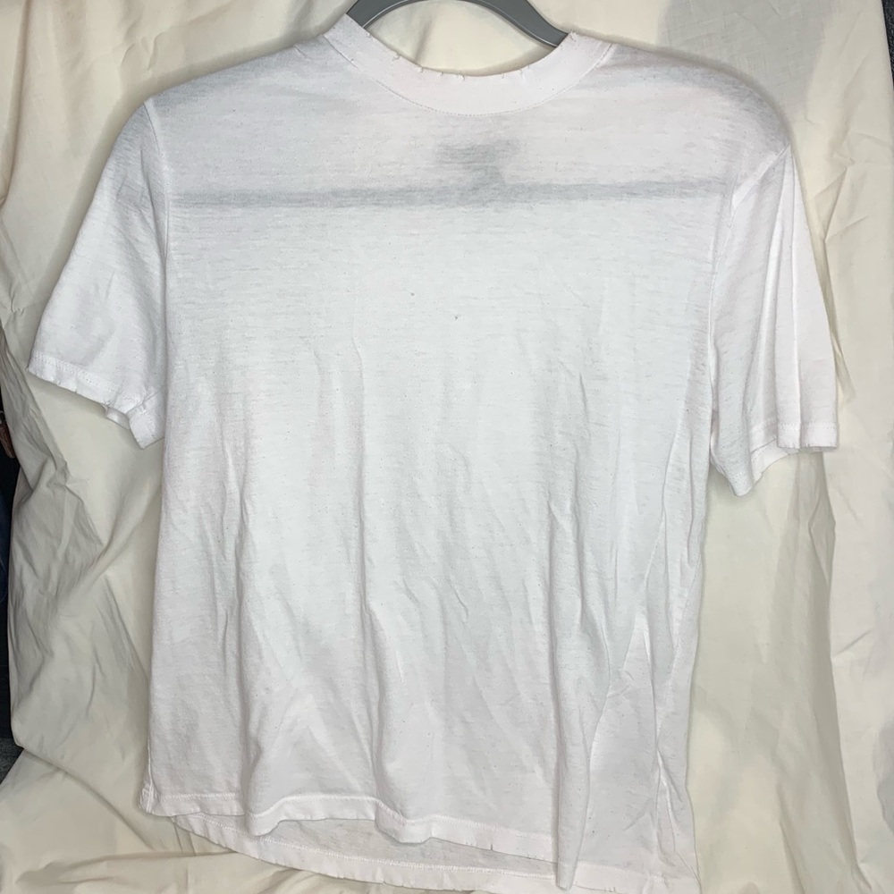 White Distressed Tshirt